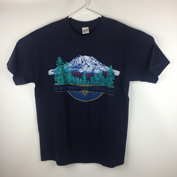Anvil Other - VTG 90’s Northwest Area Exchange Mountain T-Shirt